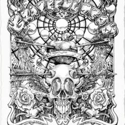 St Stephen - 2020 AJ Masthay Poster Grateful Dead Letterpress Line Art Edition Art Prints