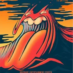 Sold Out Posters Rolling Stones - 2014 Official Poster Brisbane, Australia #1 Gig Posters