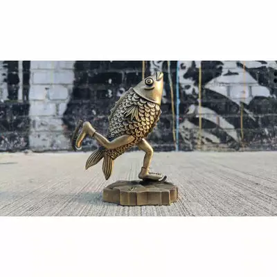 Skating Fish - 2019 Jim Pollock Phish Pewter Statue BRONZE 3 Skating Fish - 2019 Jim Pollock Phish Pewter Statue BRONZE