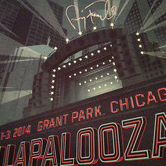 Lollapalooza - 2014 Tim Anderson Poster Print SIGNED & NUMBERED Perry Farrell Gig Posters