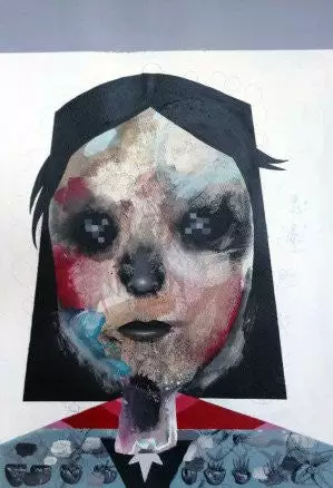 Untitled 15 - 2016 Collin Van Der Sluijs Original Painting FRAMED Signed 3 Untitled 15 - 2016 Collin Van Der Sluijs Original Painting FRAMED Signed