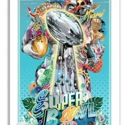 Gig Posters Super Bowl LIV - 2020 Tristan Eaton Poster Miami Florida NFL Football