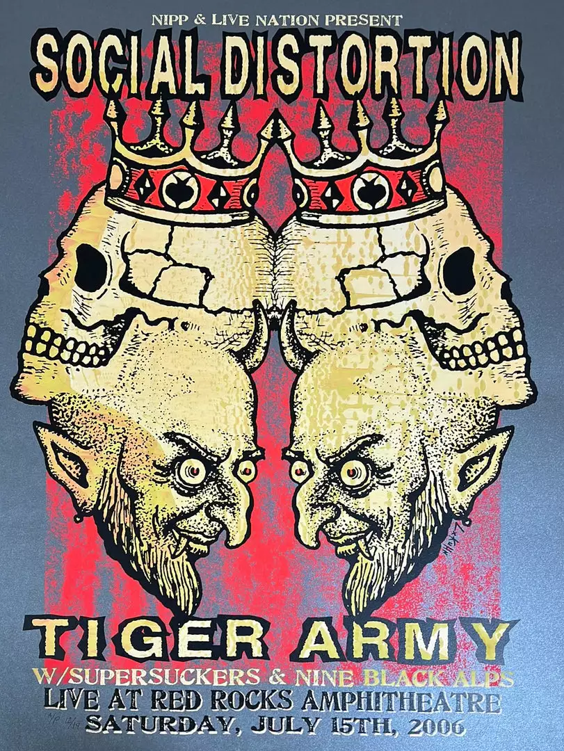 Social Distortion - 2006 Lindsey Kuhn Poster Red Rocks Morrison, CO Colorado 3 Social Distortion - 2006 Lindsey Kuhn Poster Red Rocks Morrison, CO Colorado