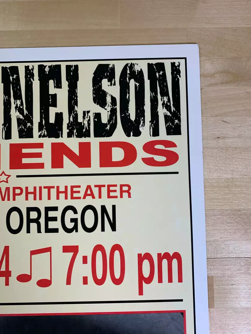 Willie Nelson - 2004 Franks Brothers 9/19 Poster Eugene, Oregon 5 Willie Nelson - 2004 Franks Brothers 9/19 Poster Eugene, Oregon