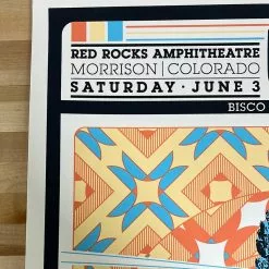 The Disco Biscuits - 2017 Nic Bogdal Poster Red Rocks Morrison, CO Colorado