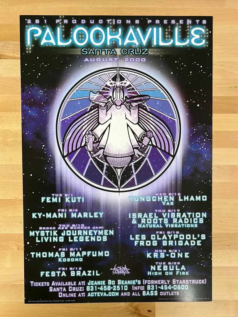 The Artworks MHP 98 August - 2000 Poster Palookaville Santa Cruz, CA 1st 4 The Artworks MHP 98 August - 2000 Poster Palookaville Santa Cruz, CA 1st