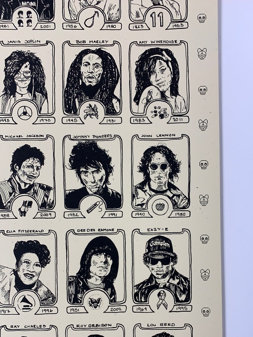 Dead Rock Stars - Fugscreens Studios Poster Art Print 7 Dead Rock Stars - Fugscreens Studios Poster Art Print