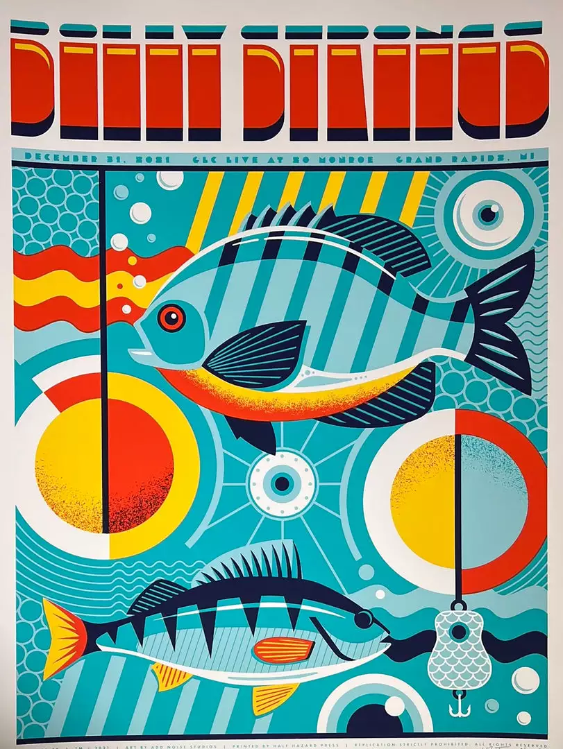 Billy Strings - 2021 Mike Tallman Poster Grand Rapids, MI 12/31 AP 3 Billy Strings - 2021 Mike Tallman Poster Grand Rapids, MI 12/31 AP
