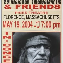 Gig Posters Willie Nelson - 2004 Franks Brothers 5/19 Poster Florence, MA