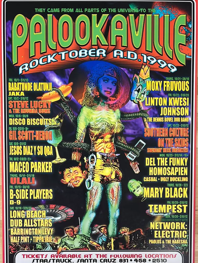 Ron Donovan MHP 78 October - 1999 Poster Palookaville Santa Cruz, CA 1st 3 Ron Donovan MHP 78 October - 1999 Poster Palookaville Santa Cruz, CA 1st