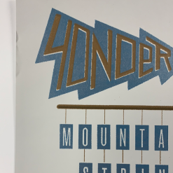 Yonder Mountain String Band - 2009 Justin Fuller Poster Boulder, CO Fox Theatre Colorado