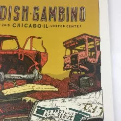 Childish Gambino - 2018 Landland Poster Chicago, IL United Center
