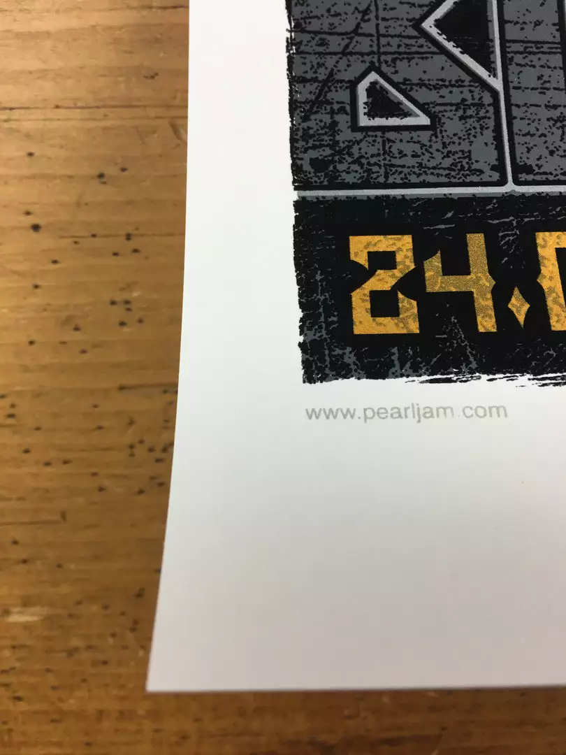 Pearl Jam - 2014 Rhys Cooper Poster Melbourne, AUS Flemington Racecourse 9 Pearl Jam - 2014 Rhys Cooper Poster Melbourne, AUS Flemington Racecourse