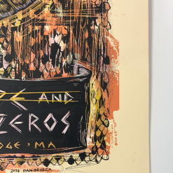 Edward Sharpe & The Magnetic Zeros - 2016 Dan Grzeca Poster Cambridge, MA