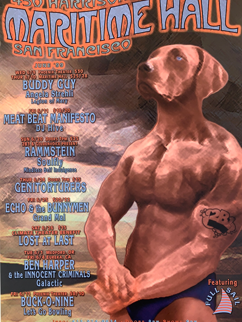 Sold Out Posters MHP 67 Maritime Hall - 1999 Poster June Buddy Guy, Rammstein San Fran 1st Gig Posters 3 Sold Out Posters MHP 67 Maritime Hall - 1999 Poster June Buddy Guy, Rammstein San Fran 1st Gig Posters