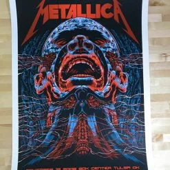 Metallica - 2008 Ken Taylor Poster Tulsa, OK BOK Center