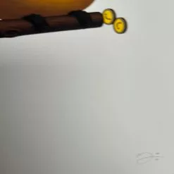 Fat Bird - 2019 Mike Mitchell Poster Wire-tailed Manakin Variant 12 Fat Bird - 2019 Mike Mitchell Poster Wire-tailed Manakin Variant