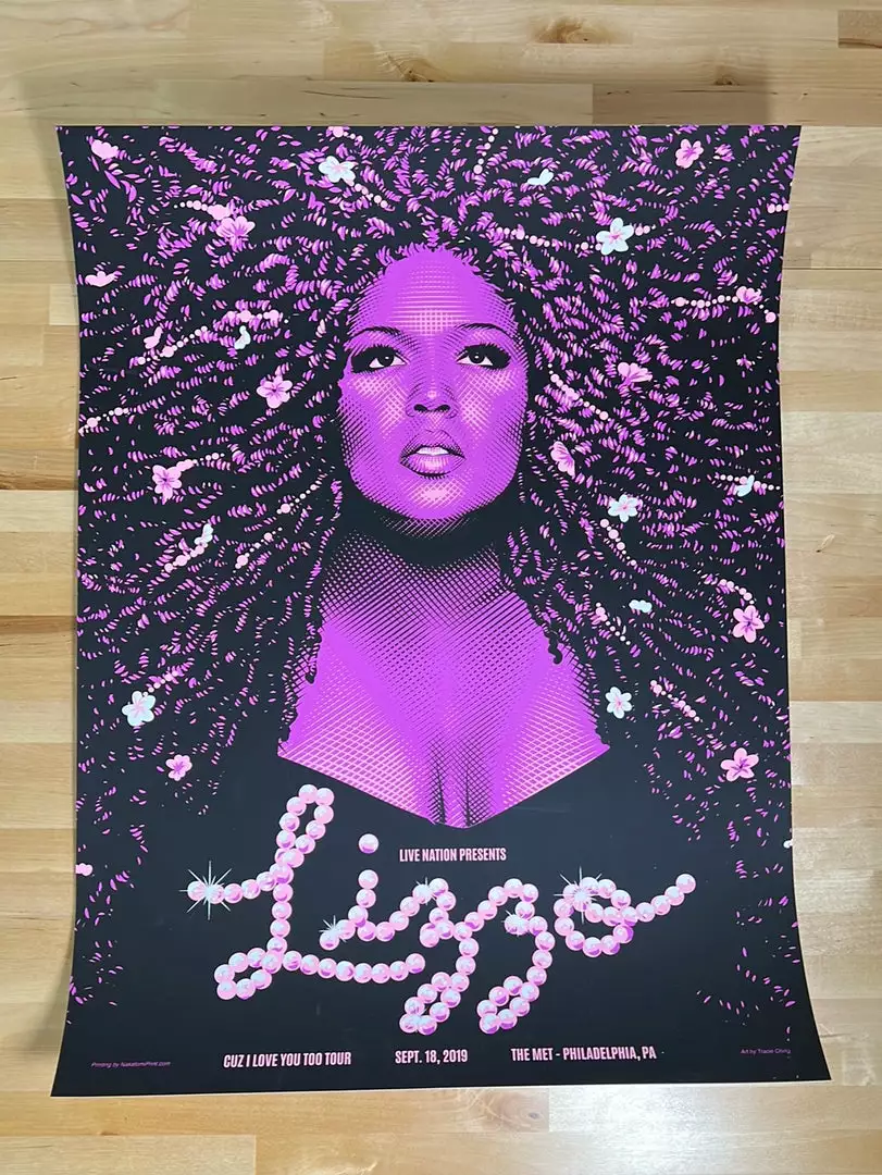 Lizzo - 2019 Tracie Ching Poster Philadelphia, PA The Met 4 Lizzo - 2019 Tracie Ching Poster Philadelphia, PA The Met