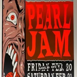 TAZ Gig Posters Pearl Jam - 1998 T.A.Z. Poster Maui, HI Cultural Center 1st Ed