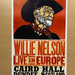 Gig Posters Willie Nelson - 2010 Hatch Show Print 6/6 Poster Dundee, Scotland
