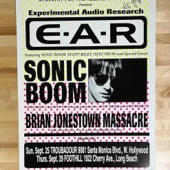 E.A.R. - 1996 Seaside Printing Poster Sonic Boom Hollywood, CA Gig Posters