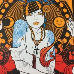 Colorado Umphrey's McGee - 2015 Scrojo Poster Belly Up Aspen, CO Band Autographed Silver