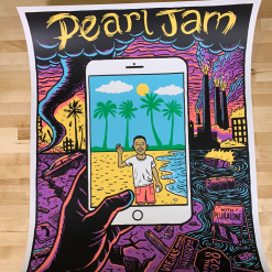 Pearl Jam - 2020 Ward Sutton Poster San Diego, CA Viejas Arena Gig Posters