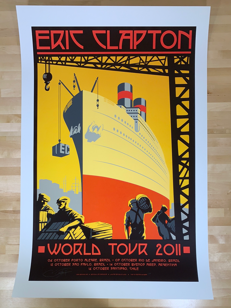 Eric Clapton - 2011 Ron Donovan Firehouse Poster World Tour (#3) 4 Eric Clapton - 2011 Ron Donovan Firehouse Poster World Tour (#3)