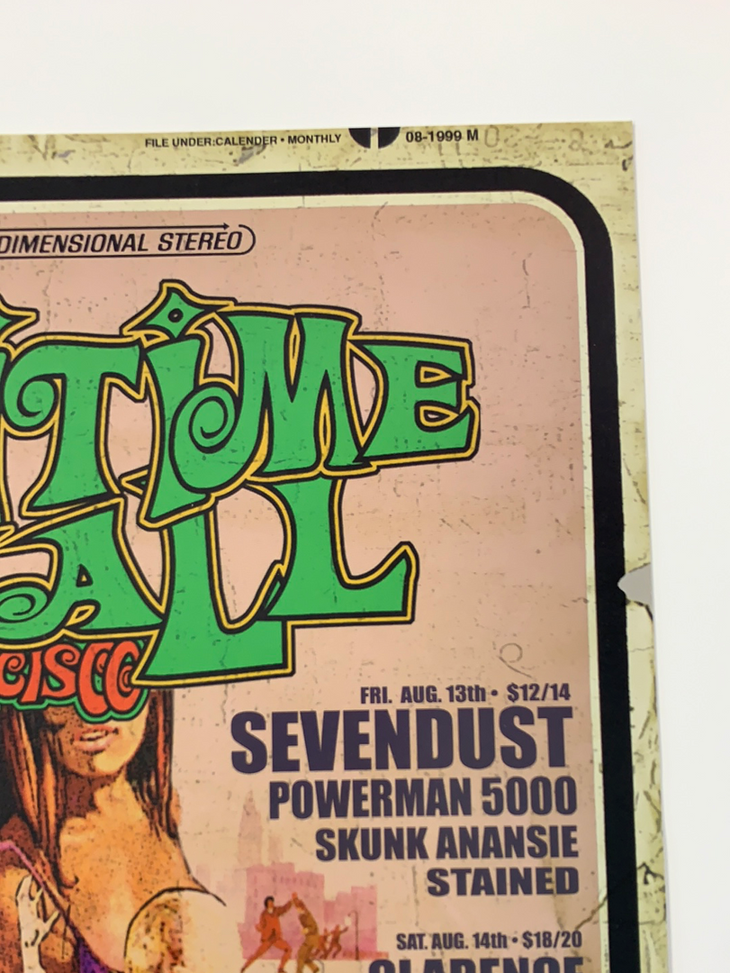 Gig Posters MHP 73 Maritime Hall - 1999 Poster August Ron Donovan San Fran 1st 6 Gig Posters MHP 73 Maritime Hall - 1999 Poster August Ron Donovan San Fran 1st