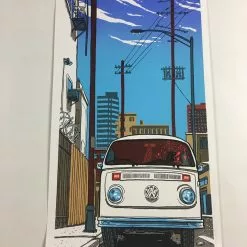 Art Prints Louis Gara Meets His End In A 1973 Volkswagen Bus - 2011 Tim Doyle Poster Art Pr