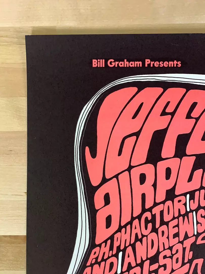 Grateful Dead Airplane - 1966 Wes Wilson Poster San Francisco, CA The Fillmore 3rd Gig Posters 5 Grateful Dead Airplane - 1966 Wes Wilson Poster San Francisco, CA The Fillmore 3rd Gig Posters