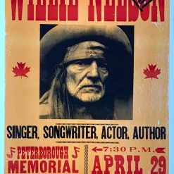 Gig Posters Willie Nelson - 2006 Hatch Show Print 4/29 Poster Peterborough, Ontario