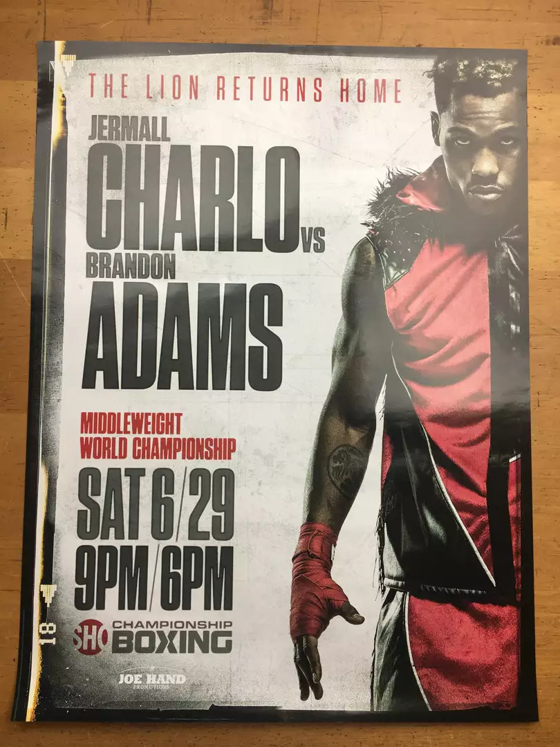 Sold Out Posters Boxing - 2019 Poster Charlos Vs Adams 4 Sold Out Posters Boxing - 2019 Poster Charlos Vs Adams
