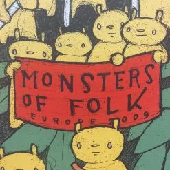 Monsters Of Folk European Tour - 2009 Jay Ryan Poster Gig Posters