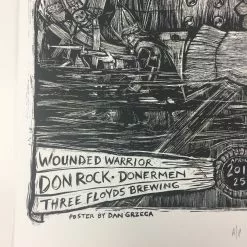 Dark Lord Day - 2015 Dan Grzeca Poster Munster, IN Three Floyds Brewery Variant Gig Posters