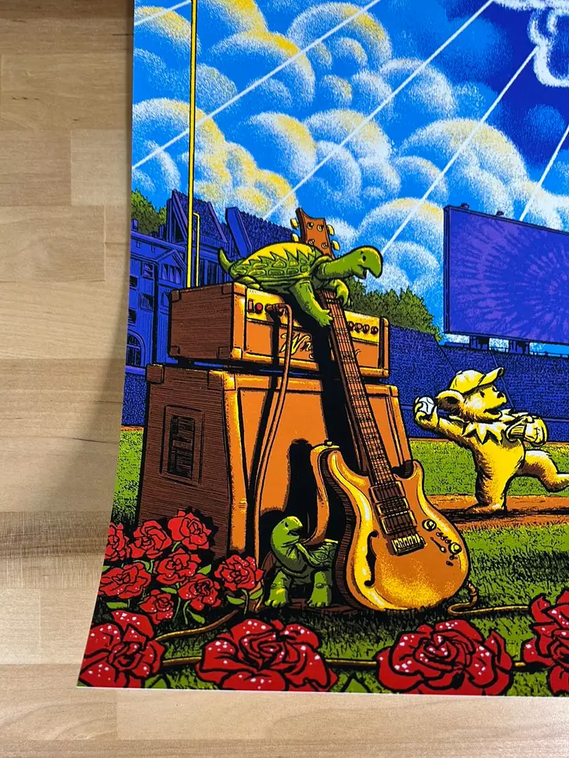 Dead & Company - 2021 James Flames Poster Chicago, IL Wrigley Field 8 Dead & Company - 2021 James Flames Poster Chicago, IL Wrigley Field