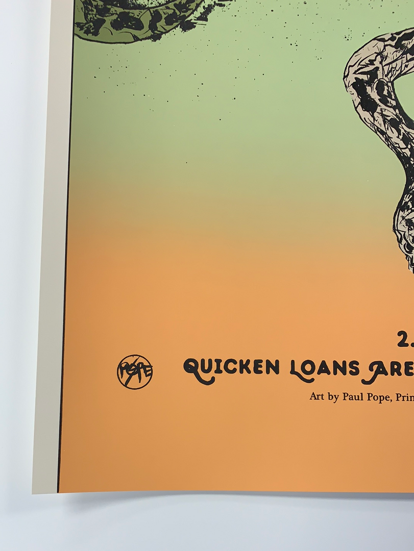 Gig Posters Metallica - 2019 Paul Pope Poster Cleveland, OH Quicken Loans 8 Gig Posters Metallica - 2019 Paul Pope Poster Cleveland, OH Quicken Loans