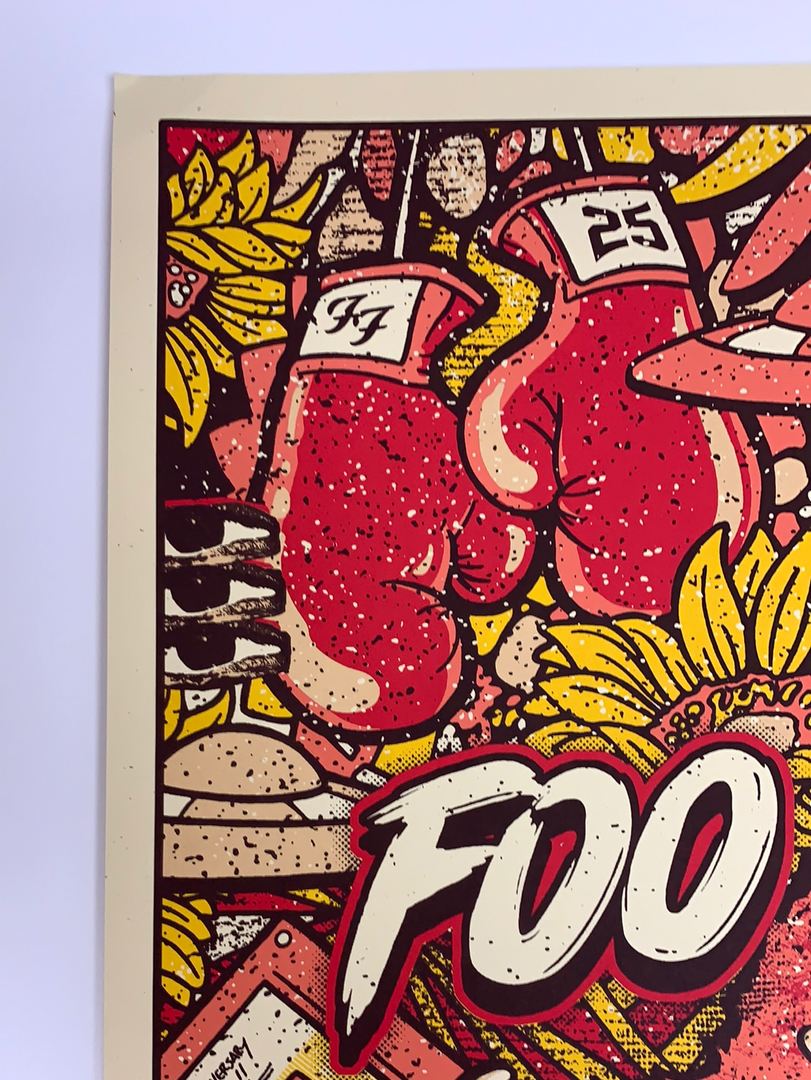 Gregg Gordon Gig Posters Foo Fighters - 2020 Gigart Poster Wichita, KS Intrust Bank Arena 1st 5 Gregg Gordon Gig Posters Foo Fighters - 2020 Gigart Poster Wichita, KS Intrust Bank Arena 1st