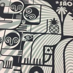 Pearl Jam - 2018 Don Pendleton Poster Sao Paulo, BRA Lollapalooza S/N