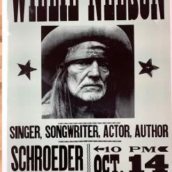 Willie Nelson - 2005 Hatch Show Print 10/14 Poster Collad, TX Gig Posters