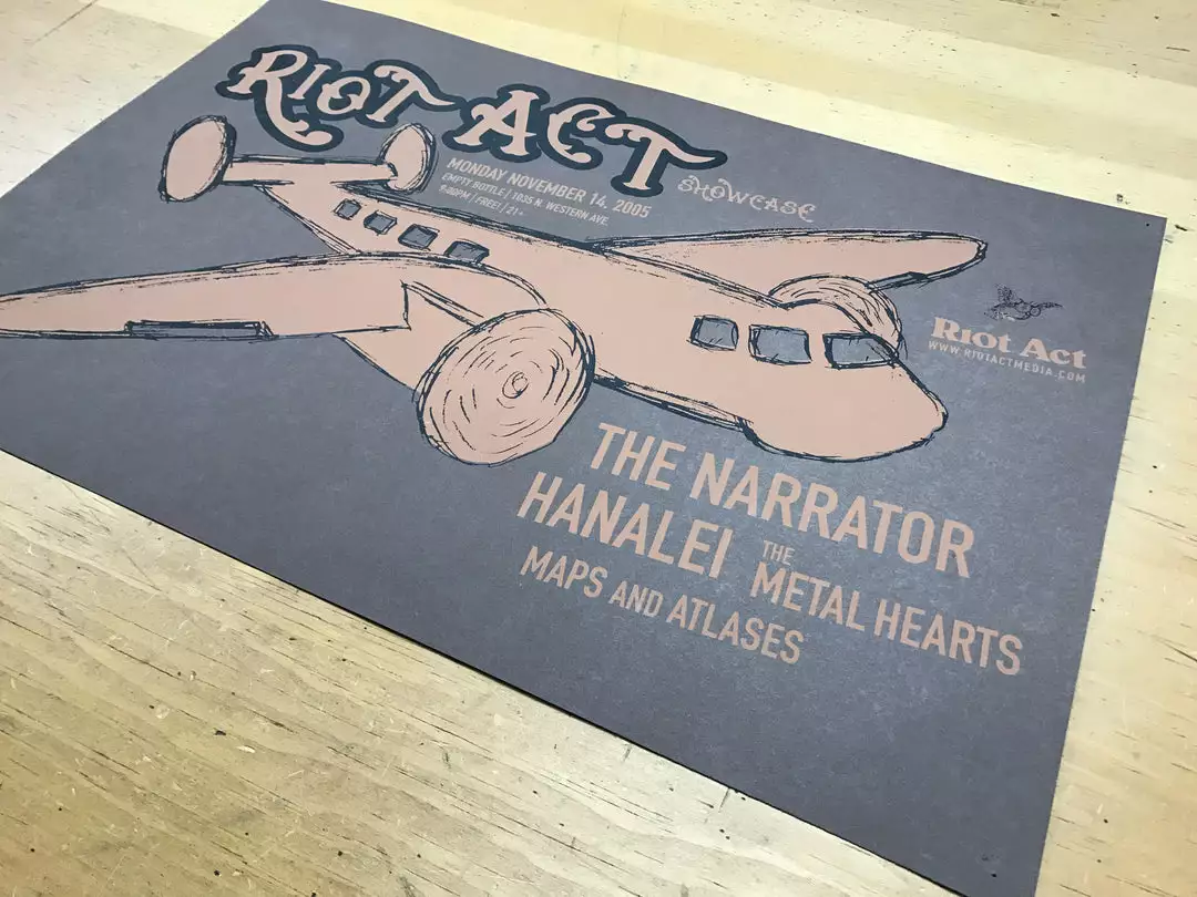 Sold Out Posters Riot Act - 2005 Poster Empty Bottle Chicago, IL 9 Sold Out Posters Riot Act - 2005 Poster Empty Bottle Chicago, IL