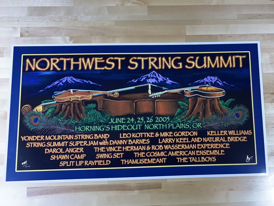 Northwest String Summit - 2005 Brian Langeliers Poster Plains, OR Horning's Hideout 4 Northwest String Summit - 2005 Brian Langeliers Poster Plains, OR Horning's Hideout
