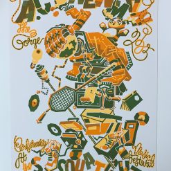 A.C. Newman - 2005 Guy Burwell Poster George, WA Gorge Amphitheatre