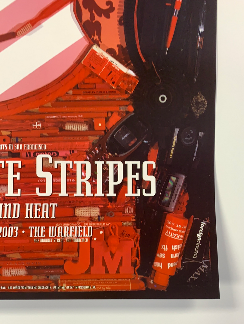 Gig Posters The White Stripes, Meg - 2003 4/29 Poster Jason Mecier Warfield Theatre San Fran 1st 7 Gig Posters The White Stripes, Meg - 2003 4/29 Poster Jason Mecier Warfield Theatre San Fran 1st