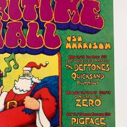 Dave Huckins MHP 54 December Santa Clause - 1998 Poster Maritime Hall San Fran 1st