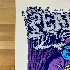 Gig Posters Pearl Jam - 2013 Ames Brothers Poster Purple Gorilla Monkey Wrigley Field 1st Ed