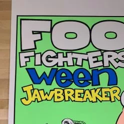 Foo Fighters - 1996 Chris Coop Poster Los Angeles, CA The Palladium Gig Posters