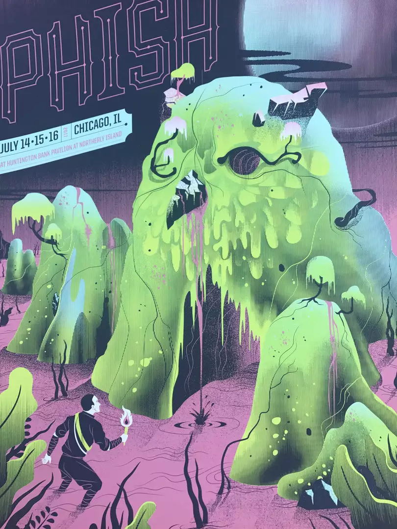 Phish - 2017 Delicious Design League Poster Chicago, IL Northerly Island 3 Phish - 2017 Delicious Design League Poster Chicago, IL Northerly Island