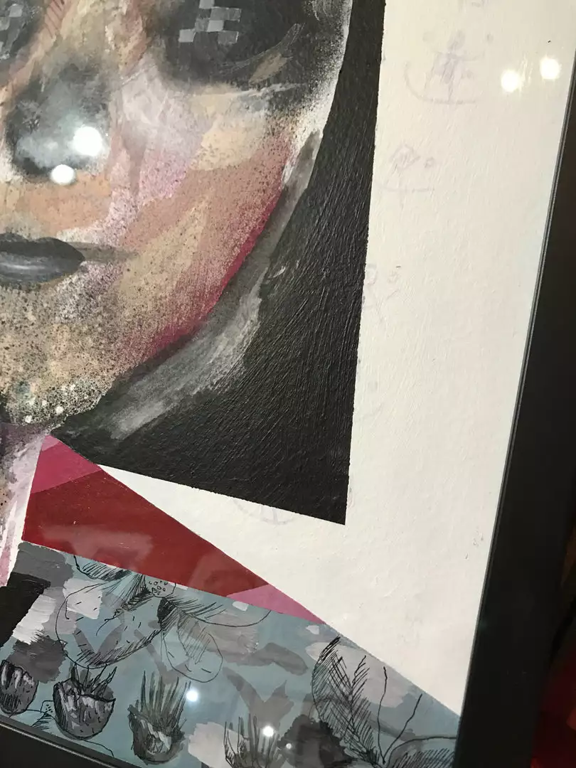 Untitled 15 - 2016 Collin Van Der Sluijs Original Painting FRAMED Signed 5 Untitled 15 - 2016 Collin Van Der Sluijs Original Painting FRAMED Signed