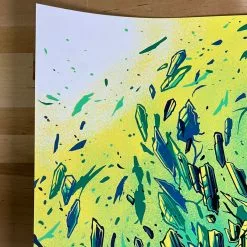 Grey Street - 2022 Dan Mumford Poster Dave Matthews Band (GREEN) Gig Posters